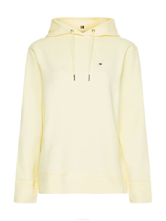 קפוצ'ון בהתאמה רגילה מכותנה אורגנית NX202642 טוויסט לימון Tommy Hilfiger