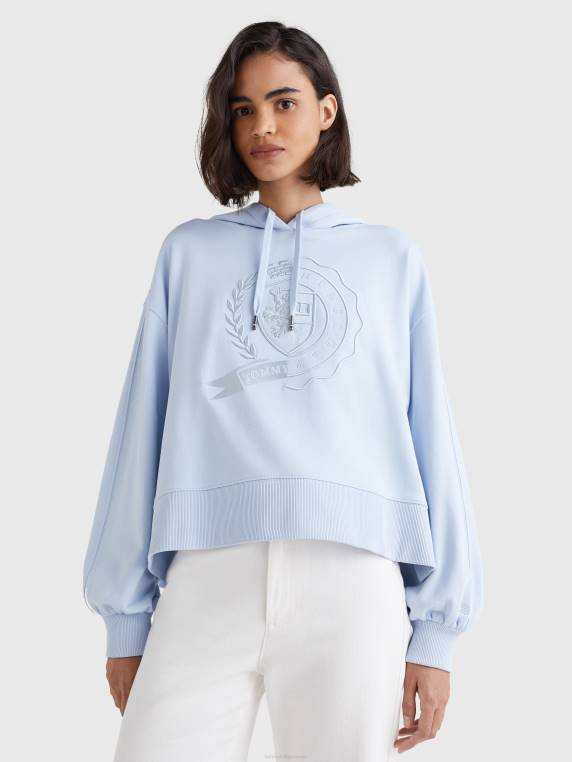 סמלים קפוצ'ונים בהתאמה רגועה NX202647 כחול מבריז Tommy Hilfiger