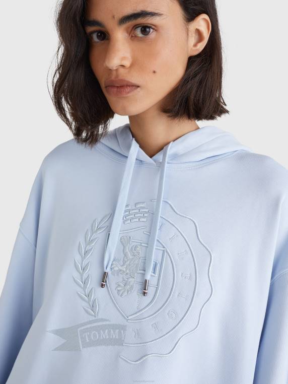 סמלים קפוצ'ונים בהתאמה רגועה NX202647 כחול מבריז Tommy Hilfiger