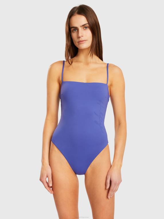 לוגו בגד ים בנדו חתיכה אחת NX202671 כחול לזולי Tommy Hilfiger