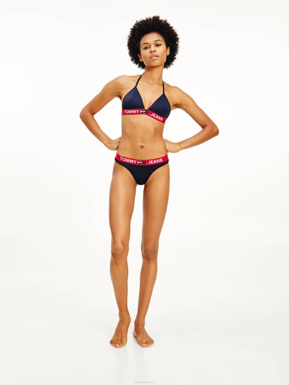 תחתית ביקיני משולש עם לוגו NX202700 שמיים מדבריים Tommy Hilfiger