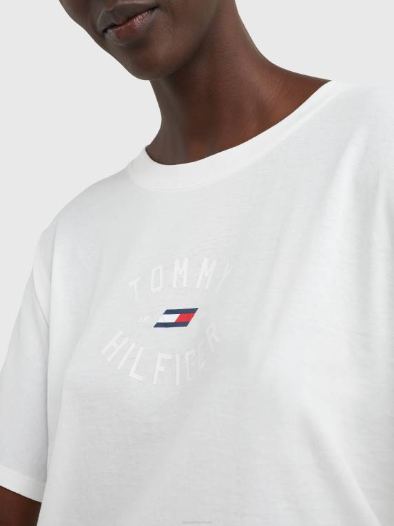 חולצת טריקו גרפית בגזרה רגועה NX202719 אקרו Tommy Hilfiger