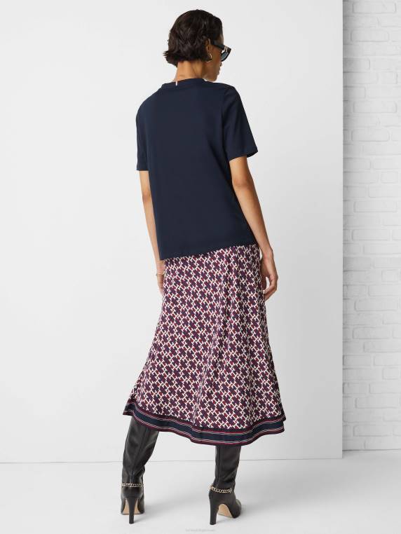 חולצה מונוגרמה מכותנה אורגנית NX202720 שמיים מדבריים Tommy Hilfiger