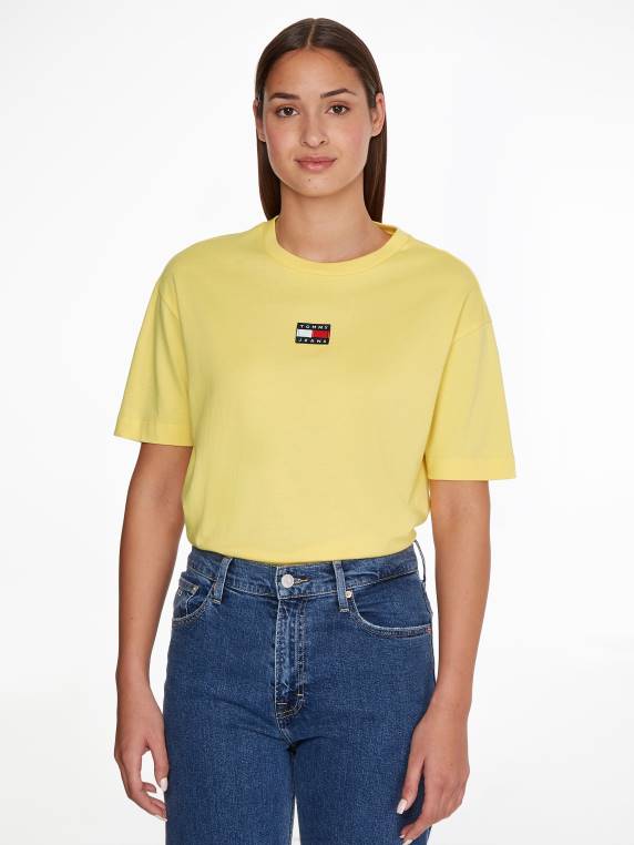 תג חולצת טריקו בכושר אוברסייז NX202741 סוליי Tommy Hilfiger