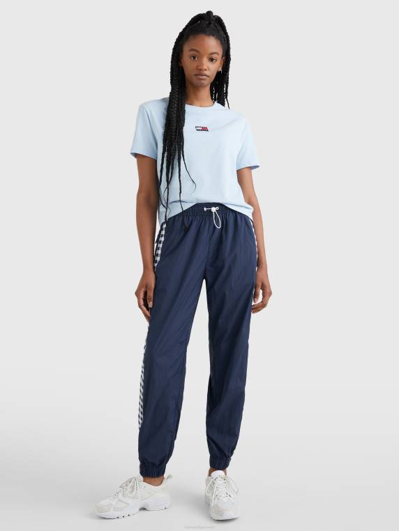 חולצת טריקו עם צווארון תג NX202786 שמיי שמברי Tommy Hilfiger