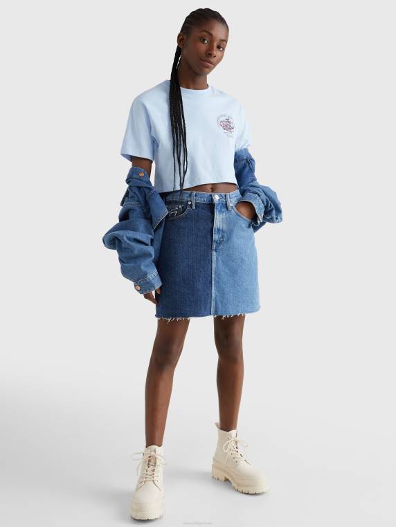 חולצת טריקו עם הדפס מזון קצוץ NX202799 שמיי שמברי Tommy Hilfiger