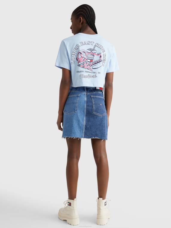 חולצת טריקו עם הדפס מזון קצוץ NX202799 שמיי שמברי Tommy Hilfiger