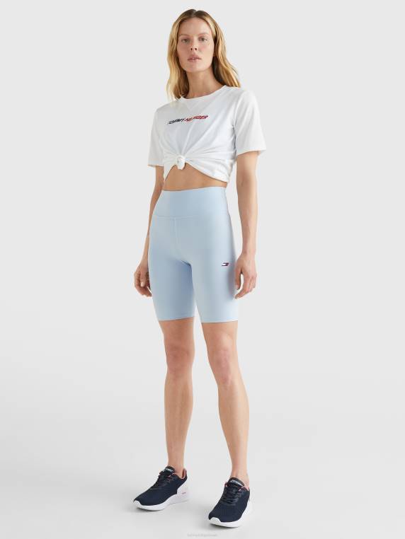 חולצת טריקו מנדפת לחות ספורטיבית NX202802 האופטי הלבן Tommy Hilfiger