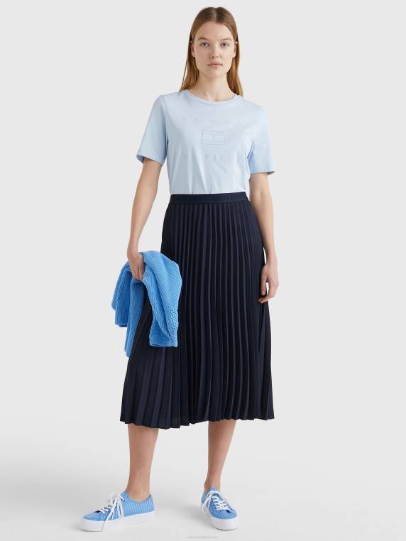 חולצת דגל מתכתית NX202809 כחול מבריז Tommy Hilfiger