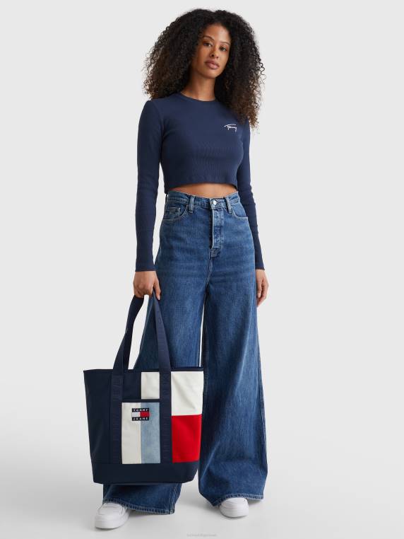 חולצת טריקו חתוכה עם שרוולים ארוכים NX202818 צי הדמדומים Tommy Hilfiger