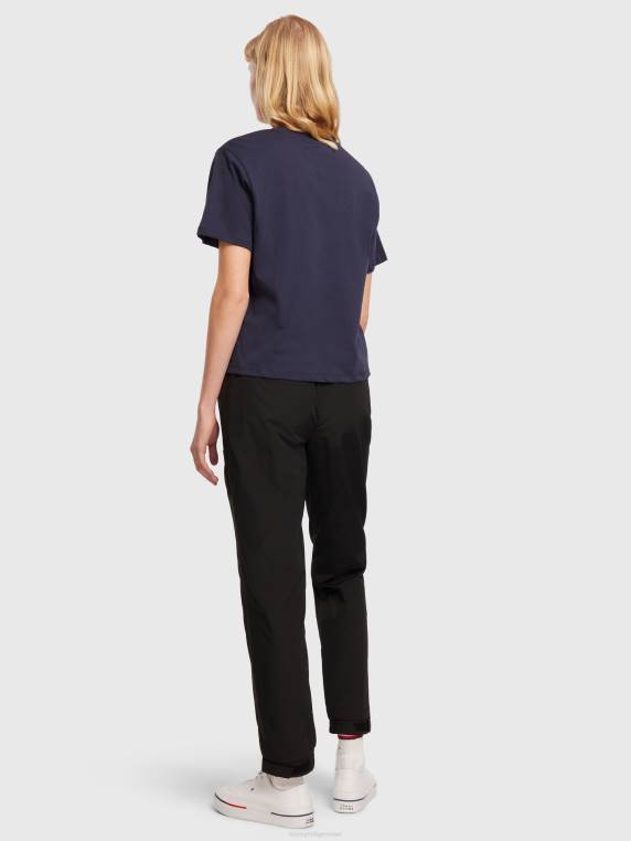 טי לוגו חיוני NX202844 צי הדמדומים Tommy Hilfiger