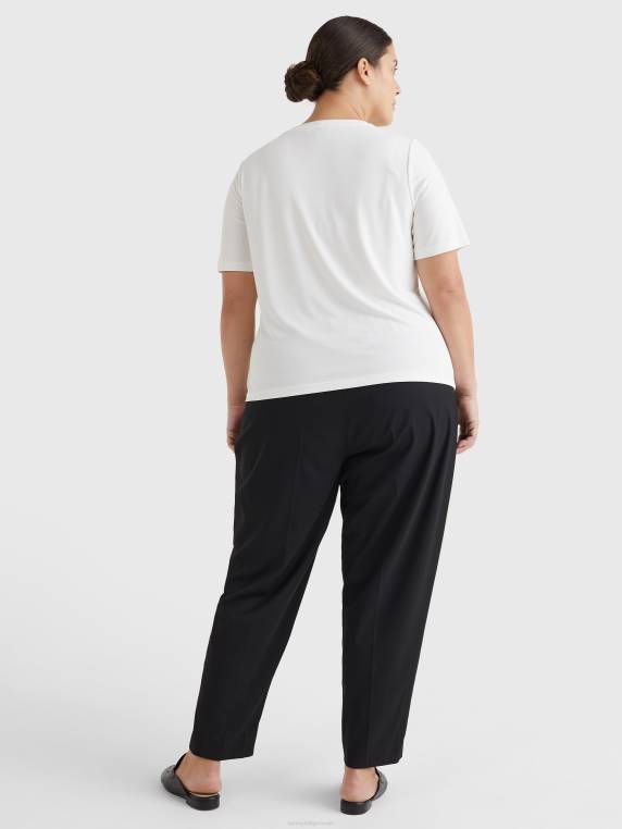 חולצת טריקו מזמשת עקומה NX202848 אקרו Tommy Hilfiger