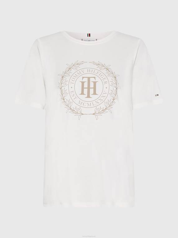 חולצת טריקו מזמשת עקומה NX202848 אקרו Tommy Hilfiger