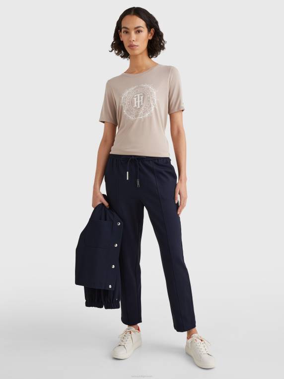 חולצת טריקו מזדמנת NX202855 בז' Tommy Hilfiger