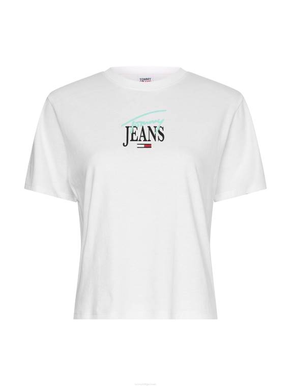 טי לוגו חיוני קלאסי NX202857 לבן Tommy Hilfiger