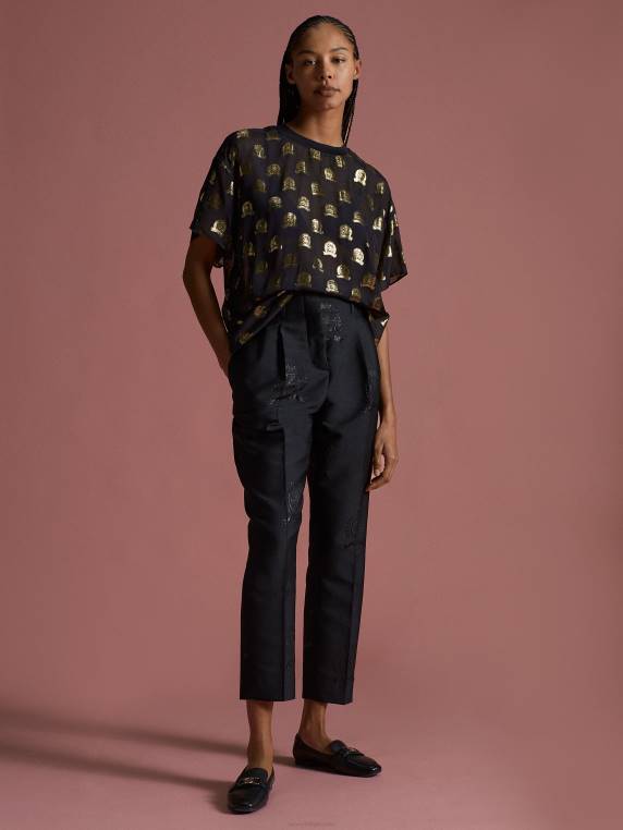 חולצת טי-שירט של אוסף קרסט ויסקוזה NX202861 שָׁחוֹר Tommy Hilfiger