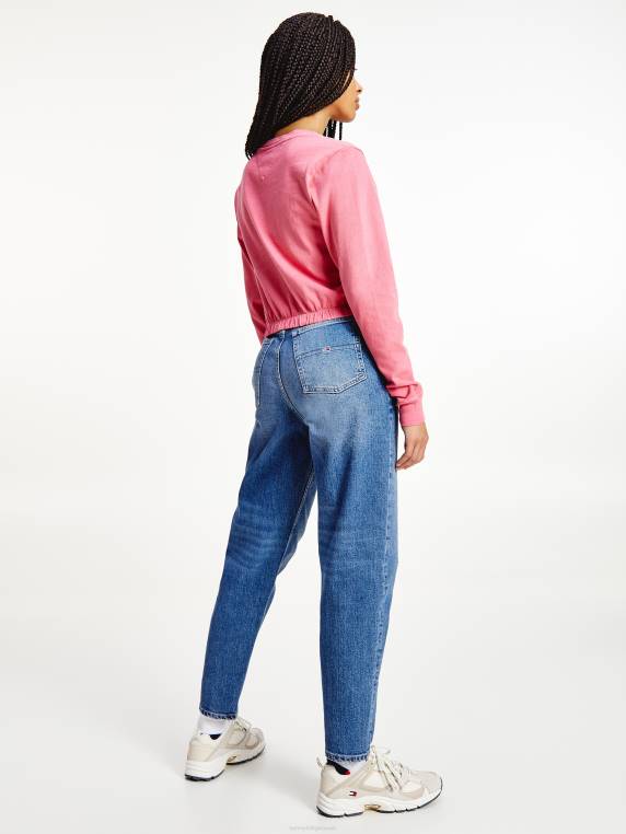 טי קולג' וינטג' אלסטי NX202870 אבטיח עמוק Tommy Hilfiger