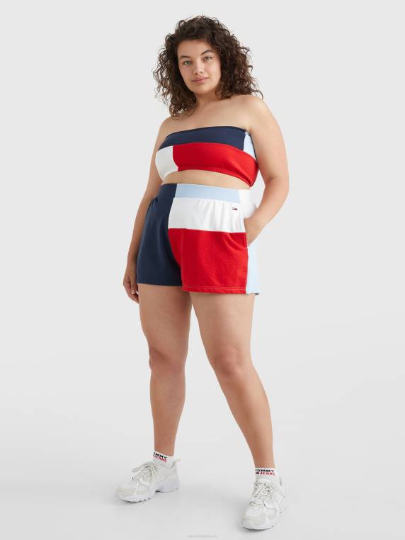 ארכיון עקומה בנדאו חסום בצבע NX202895 ארגמן עמוק/רב Tommy Hilfiger