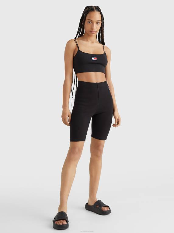 תג צלעות קרופ סרוג NX202917 שָׁחוֹר Tommy Hilfiger