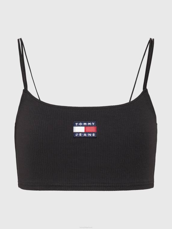 תג צלעות קרופ סרוג NX202917 שָׁחוֹר Tommy Hilfiger