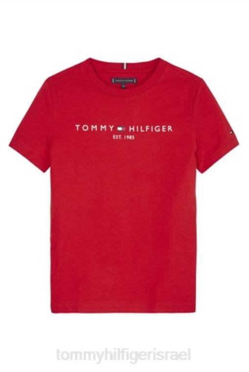 חולצה חיונית NX202926 אָדוֹם Tommy Hilfiger