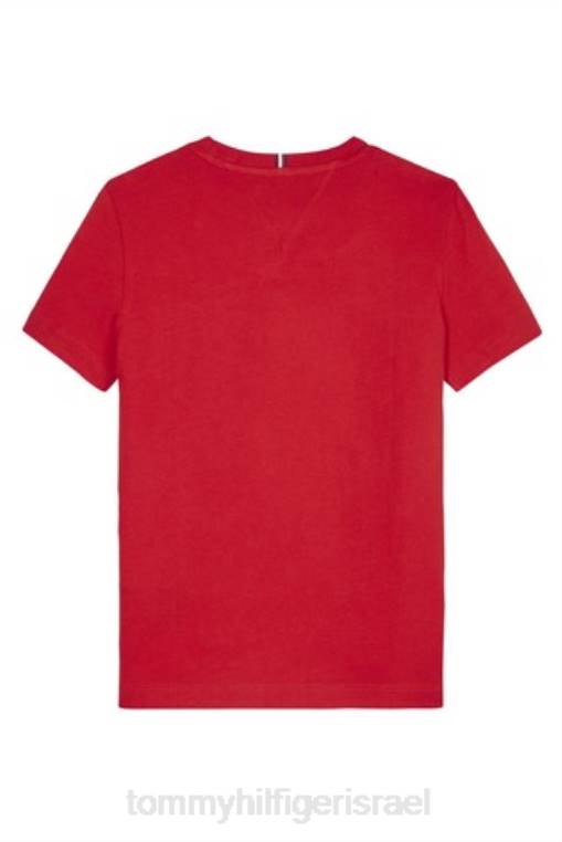 חולצה חיונית NX202926 אָדוֹם Tommy Hilfiger