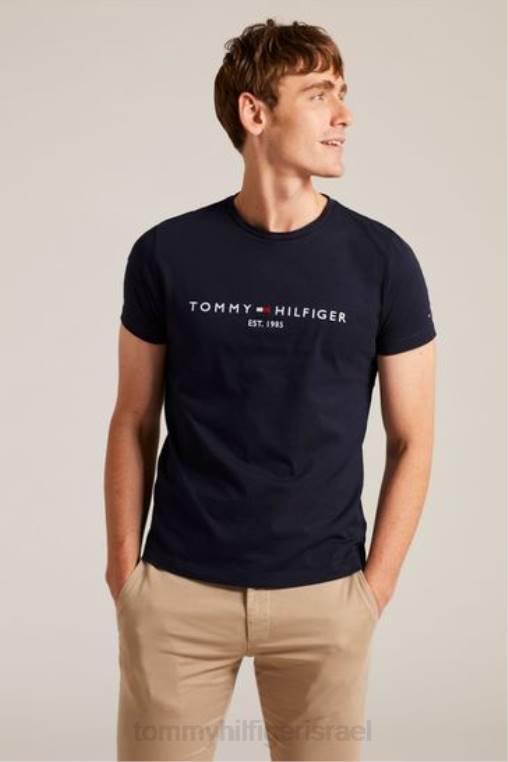 חולצת טריקו עם לוגו NX202928 כְּחוֹל Tommy Hilfiger