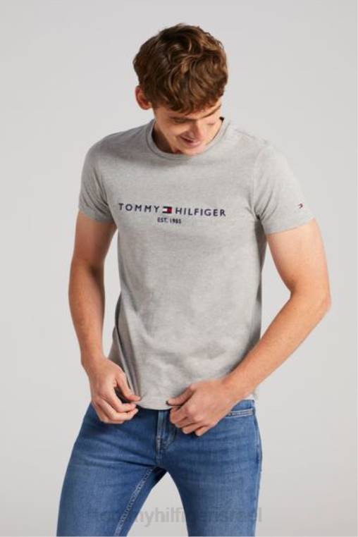 חולצת טריקו עם לוגו NX202929 אפור Tommy Hilfiger