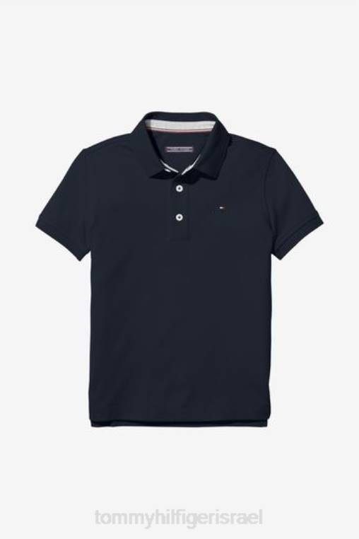 חולצת פולו בסיסית לבנים NX202956 כְּחוֹל Tommy Hilfiger