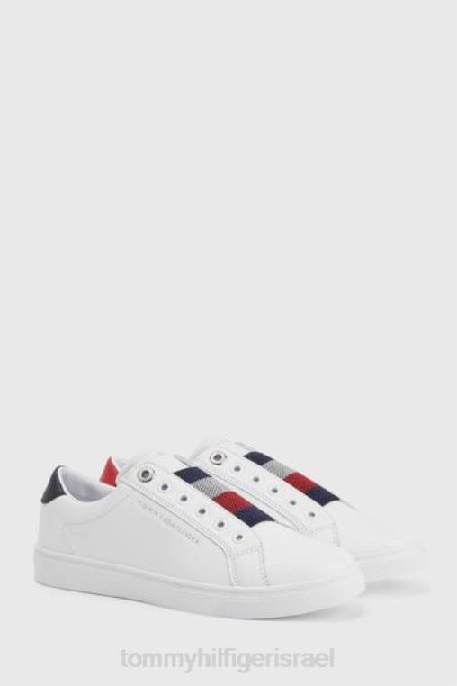 נעלי תלייה אלסטיות NX202963 לבן Tommy Hilfiger