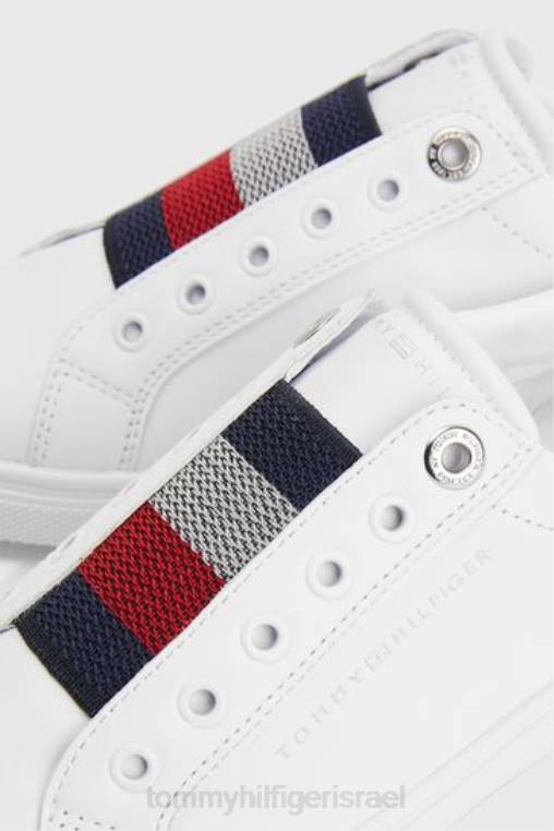 נעלי תלייה אלסטיות NX202963 לבן Tommy Hilfiger
