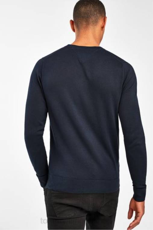 סוודר משי משי כותנה ליבה NX202976 כְּחוֹל Tommy Hilfiger