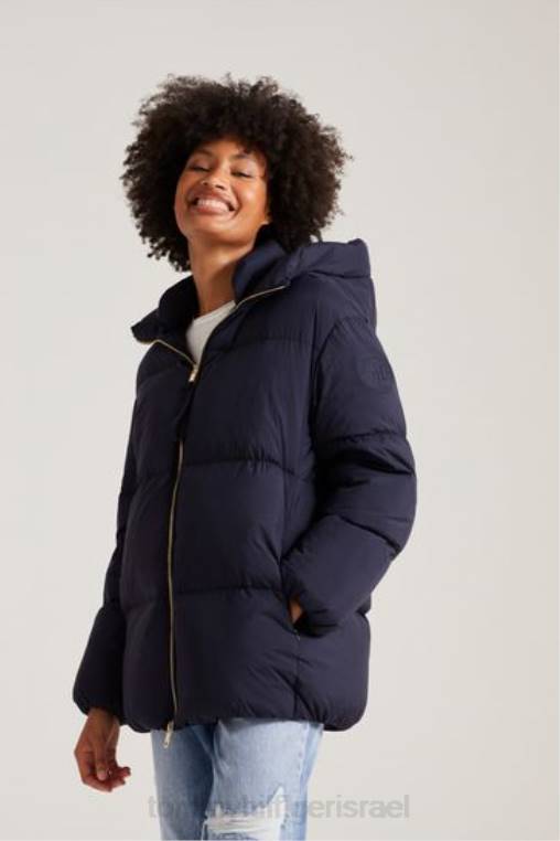 מעיל פוף ניילון NX203000 כְּחוֹל Tommy Hilfiger