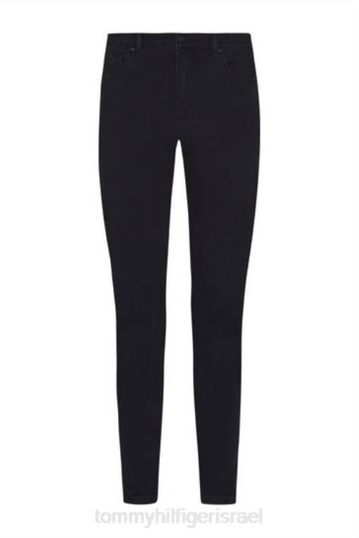 ג'ינס סקיני גמיש בגזרה גבוהה של הארלם NX203009 שָׁחוֹר Tommy Hilfiger