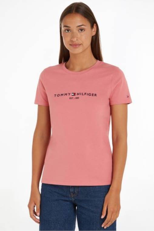 חולצה קצרה NX203028 וָרוֹד Tommy Hilfiger