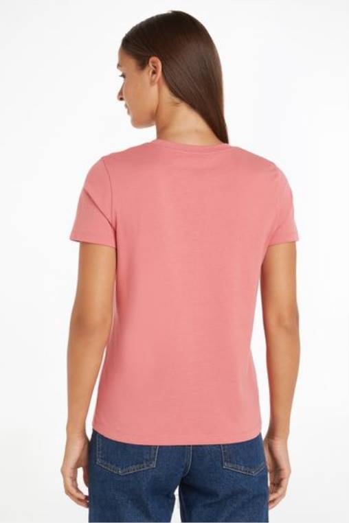 חולצה קצרה NX203028 וָרוֹד Tommy Hilfiger