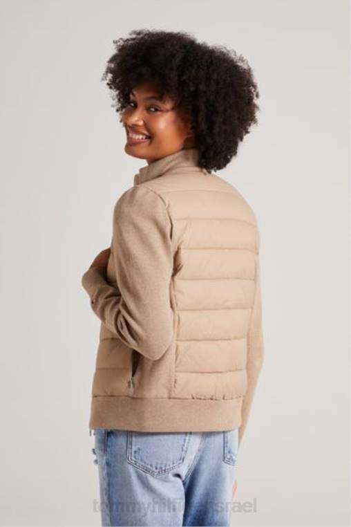 ז'קט מיקס סרוג NX203034 חום Tommy Hilfiger