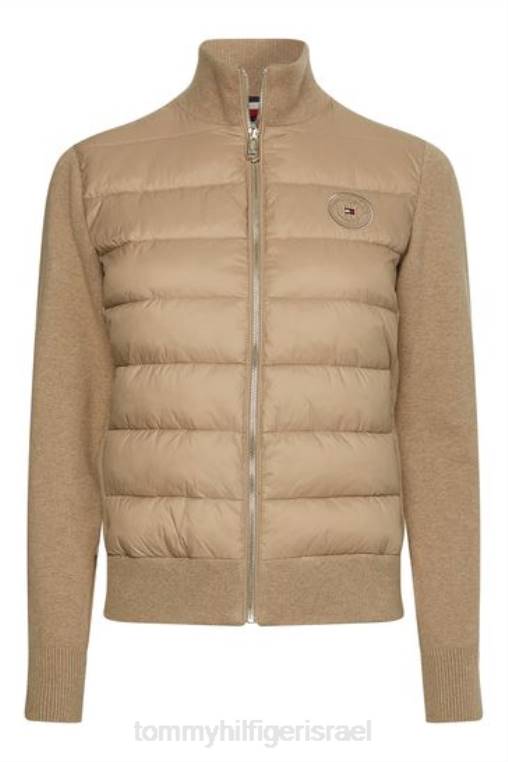 ז'קט מיקס סרוג NX203034 חום Tommy Hilfiger