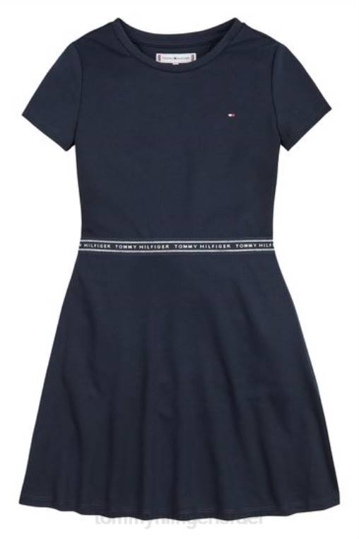 שמלת סקייטר של פונטו NX203044 כְּחוֹל Tommy Hilfiger