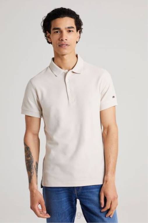 חולצת פולו דקה חלת דבש NX203049 לבן Tommy Hilfiger