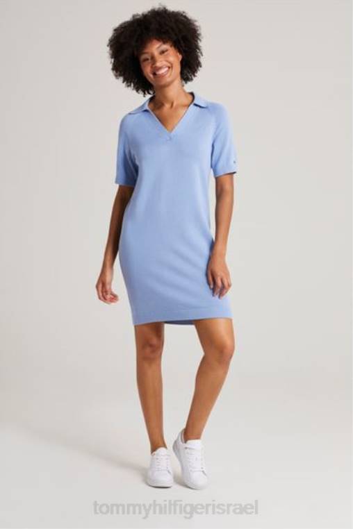 שמלת פולו NX203081 כְּחוֹל Tommy Hilfiger