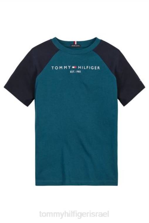 חולצת טריקו קולורבלוק חיונית NX203089 כְּחוֹל Tommy Hilfiger