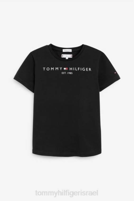 חולצת לוגו חיונית NX203094 שָׁחוֹר Tommy Hilfiger