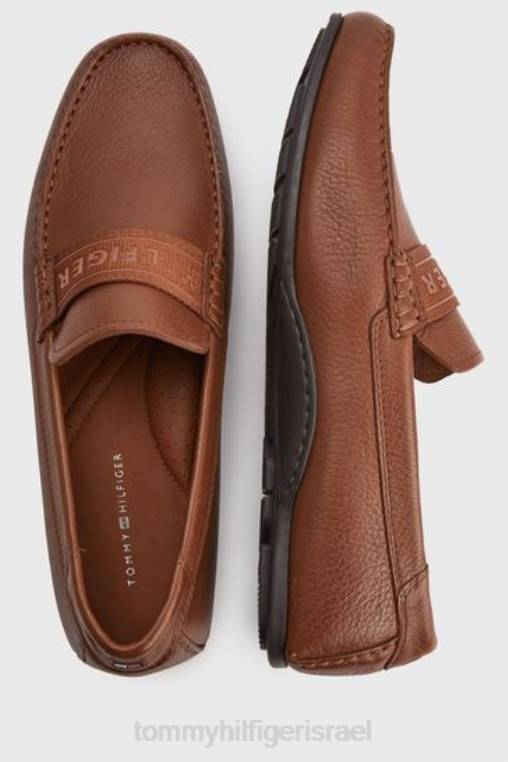 מכנסי עור NX203152 לְהִשְׁתַזֵף Tommy Hilfiger