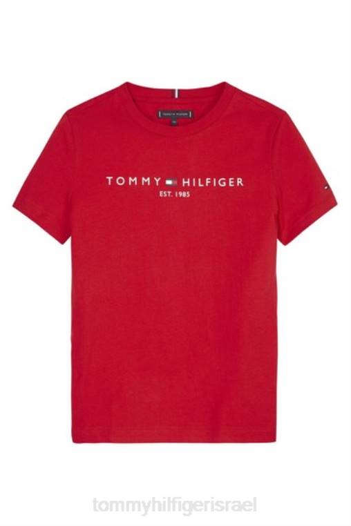 חולצה חיונית NX203155 אָדוֹם Tommy Hilfiger