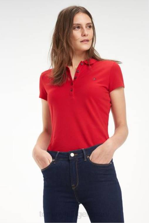 פולו דק של מורשת NX203166 אָדוֹם Tommy Hilfiger