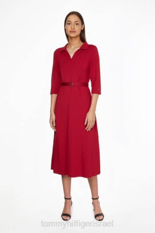 שמלת מידי חולצה NX203197 וָרוֹד Tommy Hilfiger