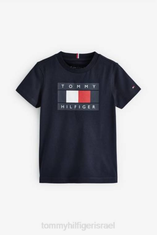 חולצת טריקו פסים גלובלית NX203205 כְּחוֹל Tommy Hilfiger