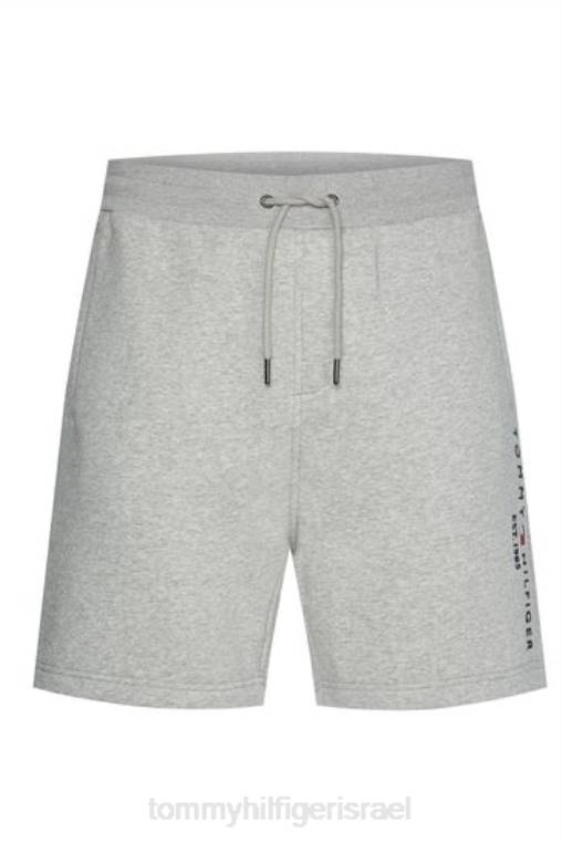 מכנסי זיעה קצרים עם לוגו NX203206 אפור Tommy Hilfiger
