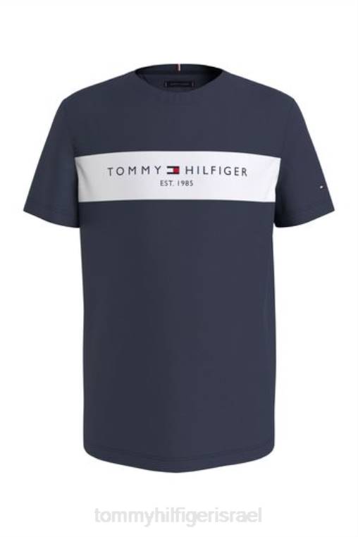 חולצת טריקו קולורבלוק NX203210 כְּחוֹל Tommy Hilfiger